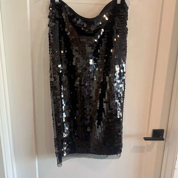 Black Sequin Skirt - Picture 2 of 6